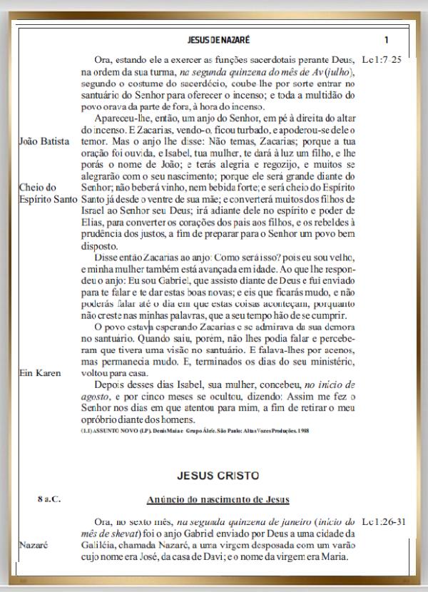 Anncio do nascimento de Jesus